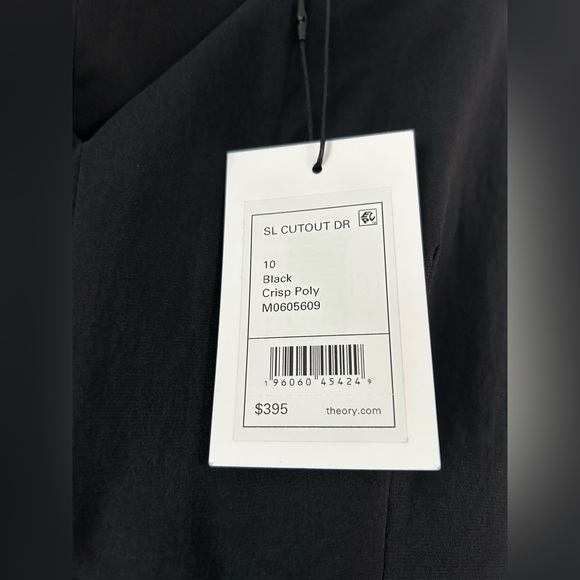 NWT Theory Crisp Poly Cut Out Dress - Picture 5 of 5